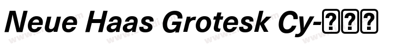 Neue Haas Grotesk Cy字体转换